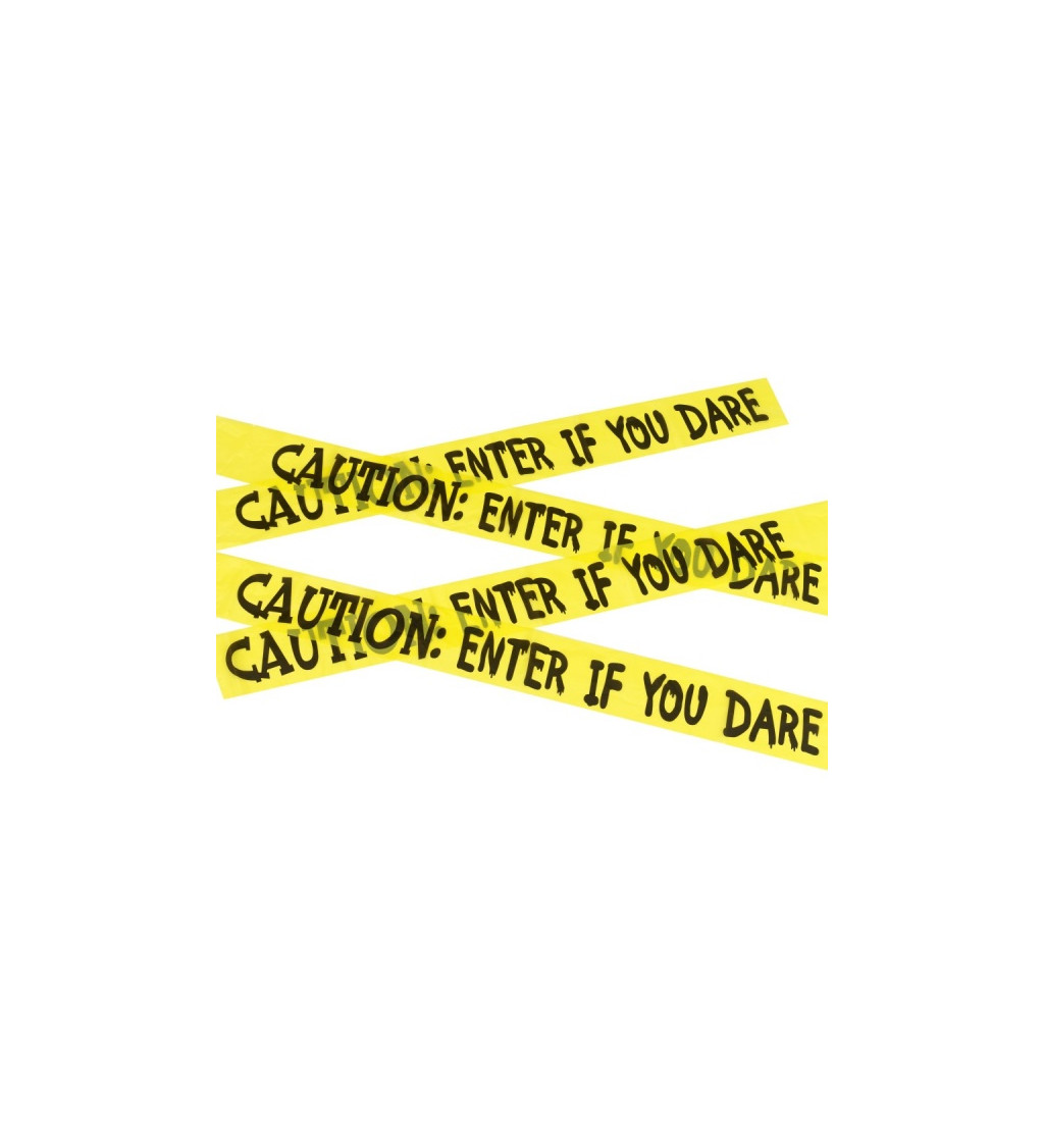 Žluté výstražné pásky: Caution