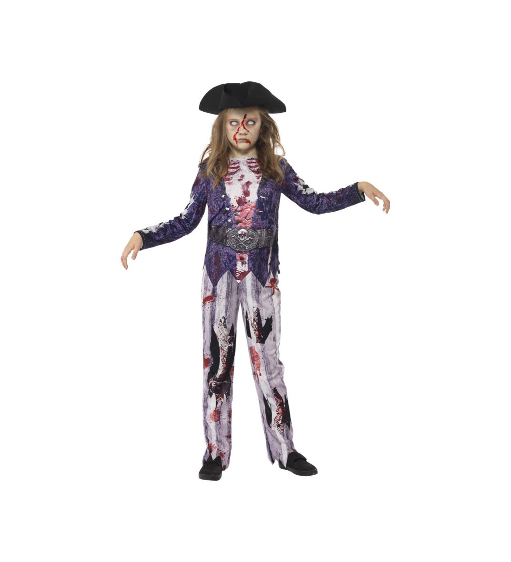 Dívčí kostým - zombie pirátka