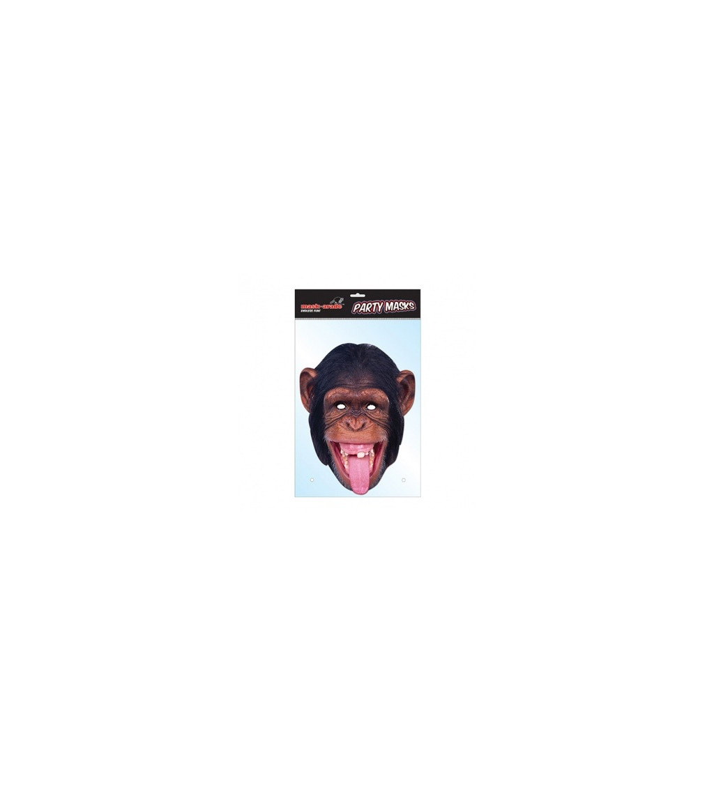 Papírová maska - Šimpanz