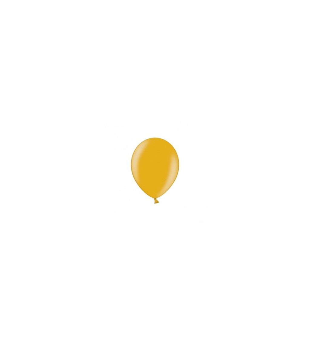 Zlatý metalický balónek - 100 ks