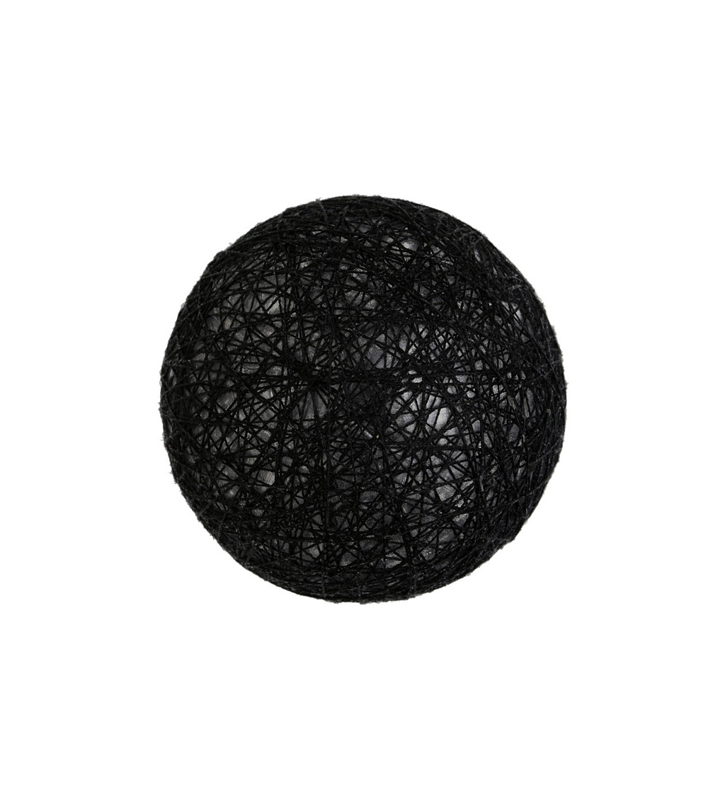 Dekorativní bavlněná koule - černá