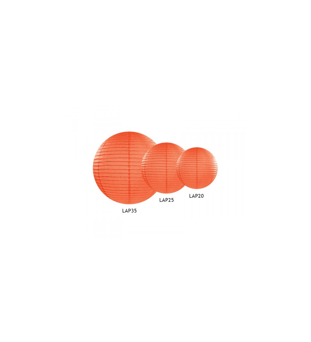 Lampión oranžový - 35 cm