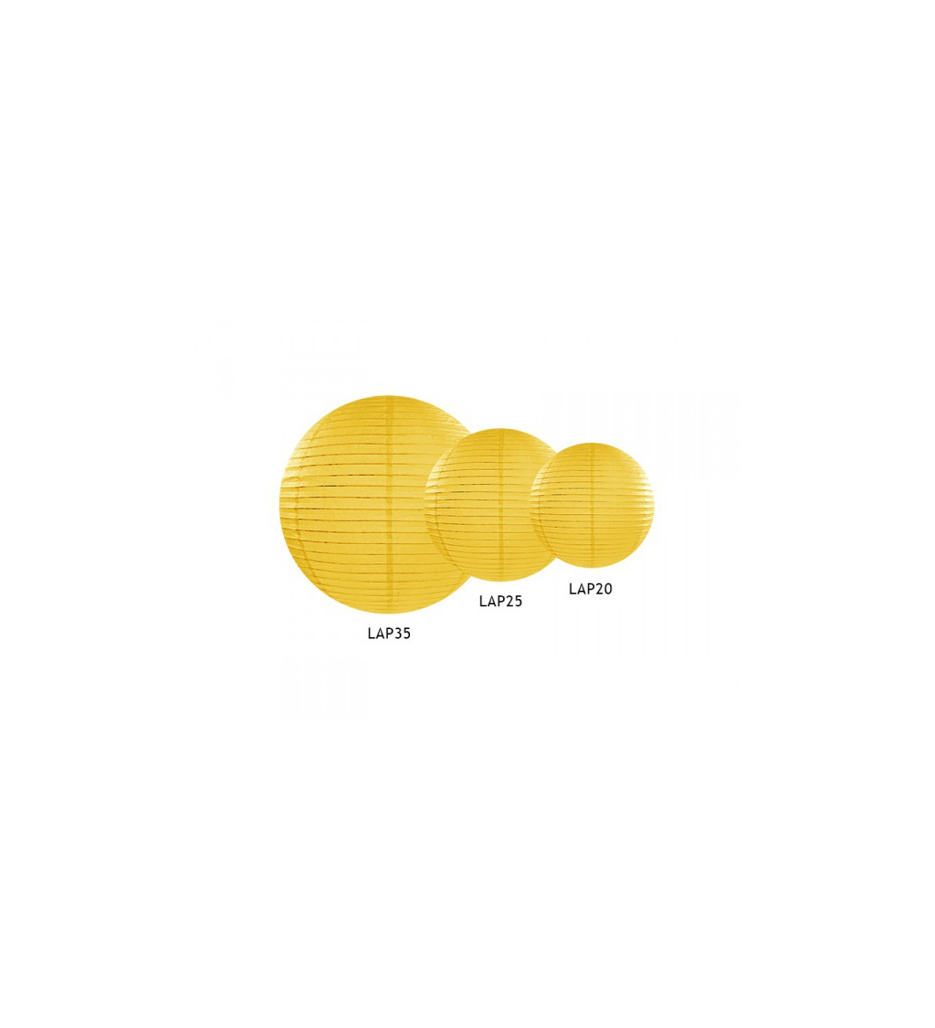 Lampión žlutý - 35 cm