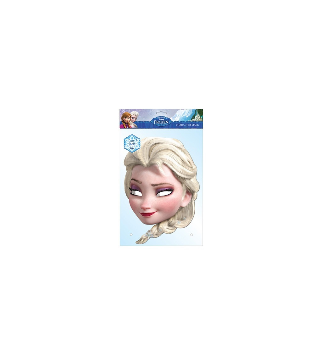 Frozen - papírová maska Elsa