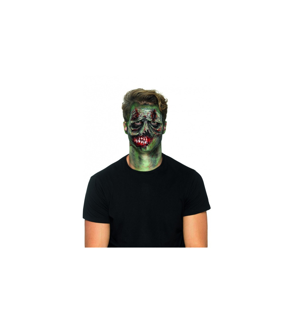 Zombie maska - zelená