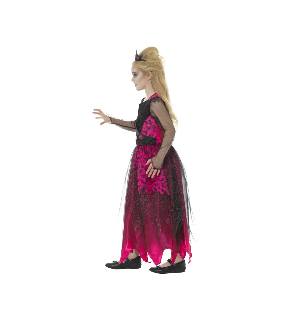 Dětský kostým - Upíři Královna (růžová)