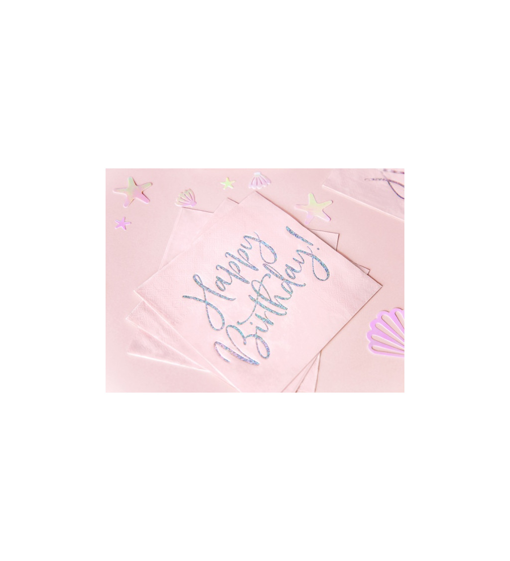 Ubrousky -  Happy Birthday Pink