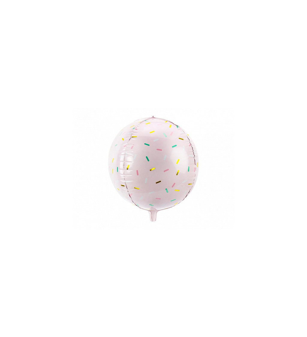 Fóliový balónek - barevné čárky
