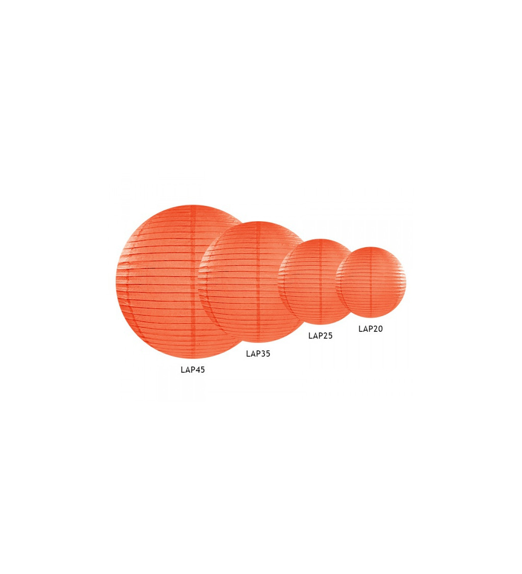 Lampión oranžový - 45 cm