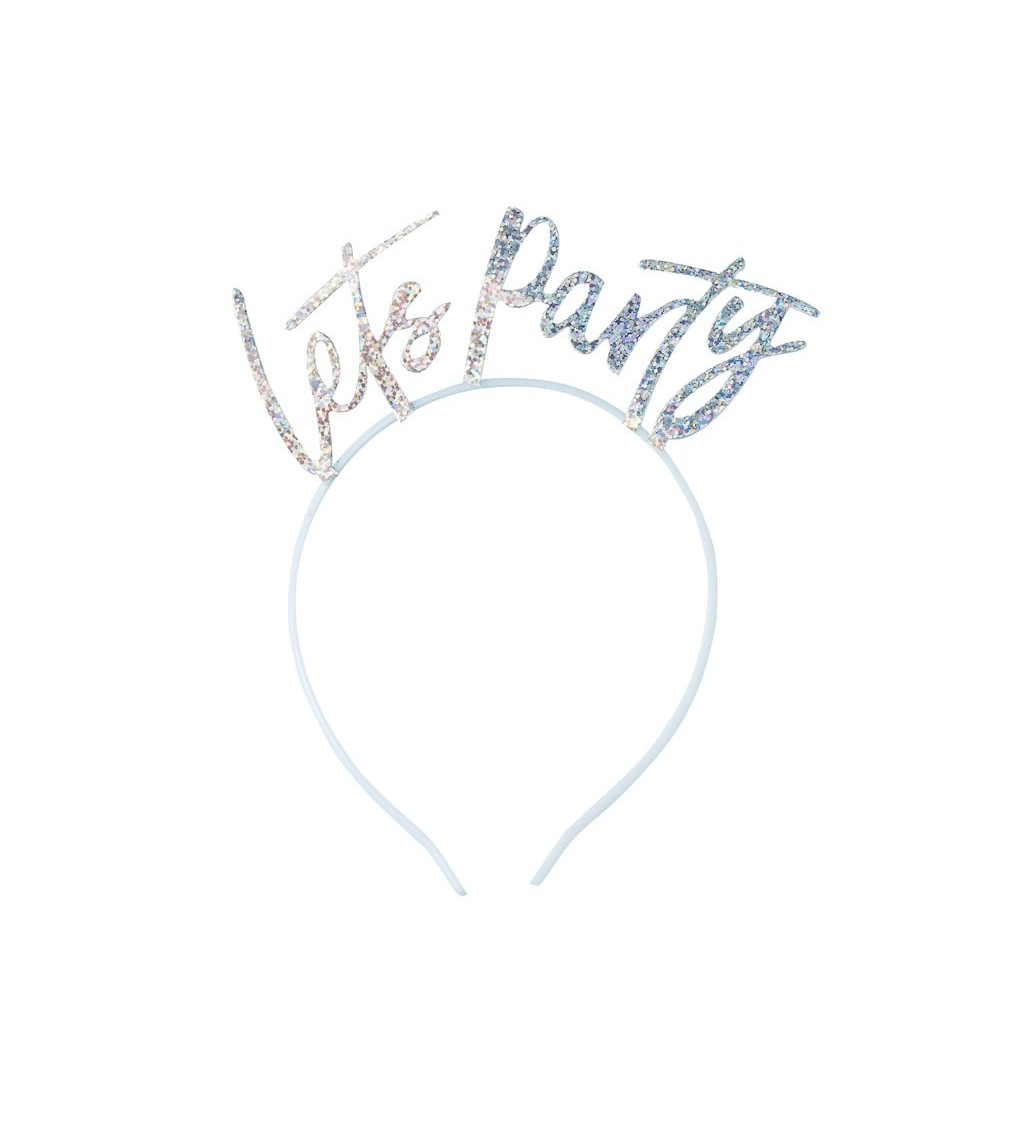 Čelenka - "Let's party" (stříbrná)