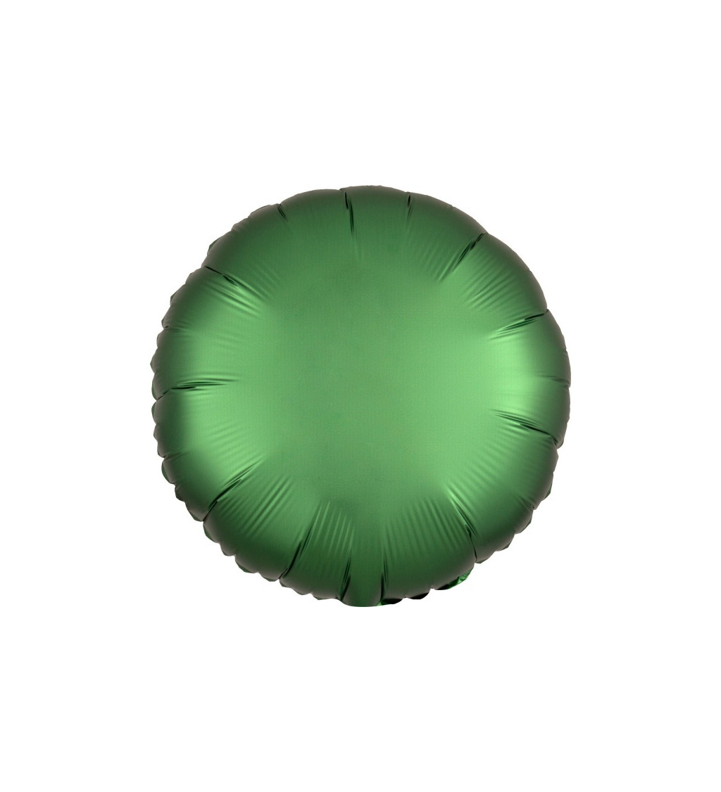 Kulatý fóliový balónek smaragdový