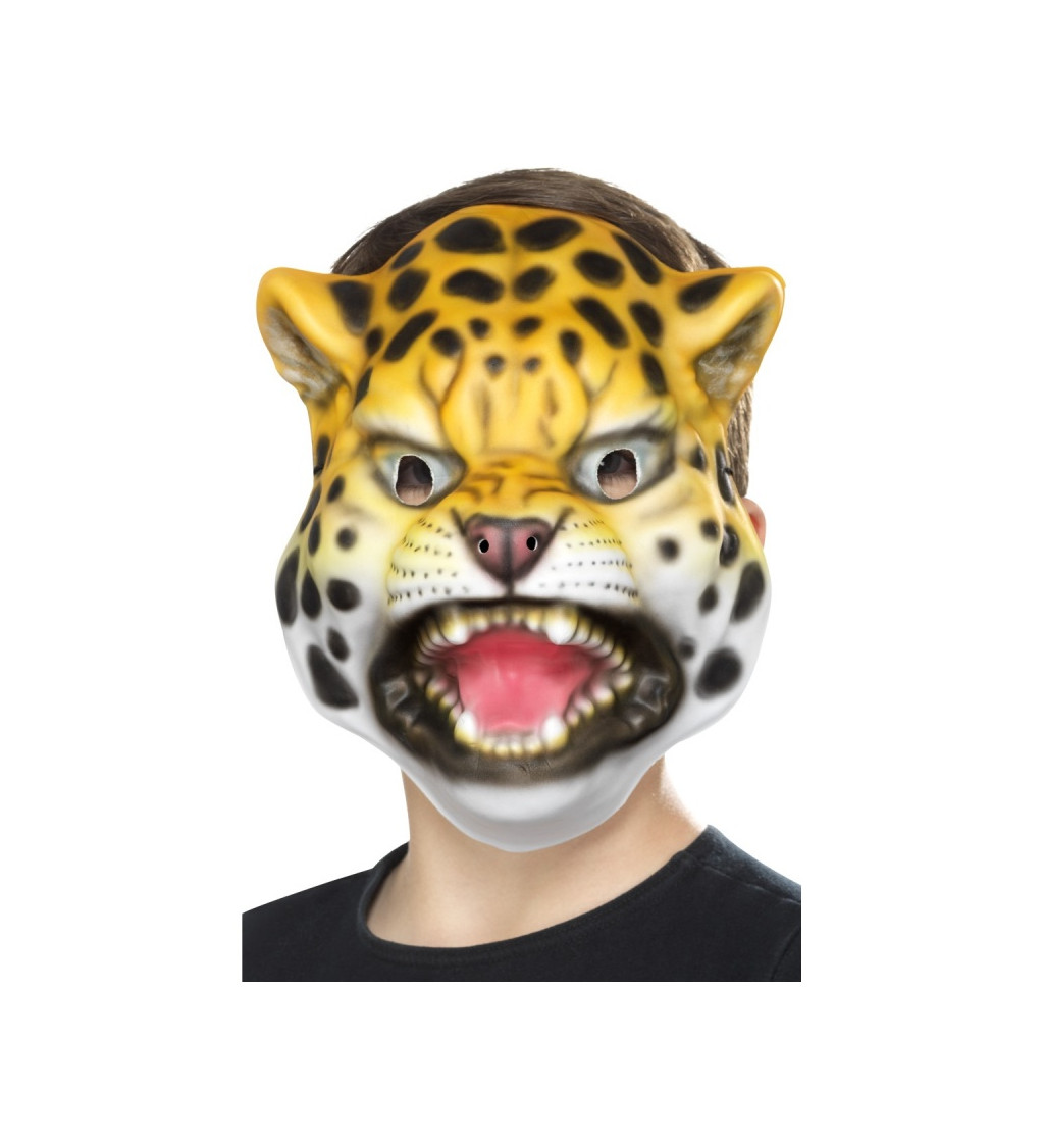 Gumová maska Leoparda