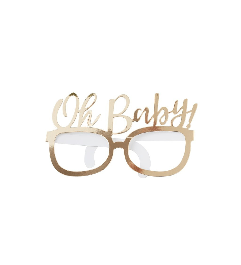 Papírové brýle - "Oh baby"