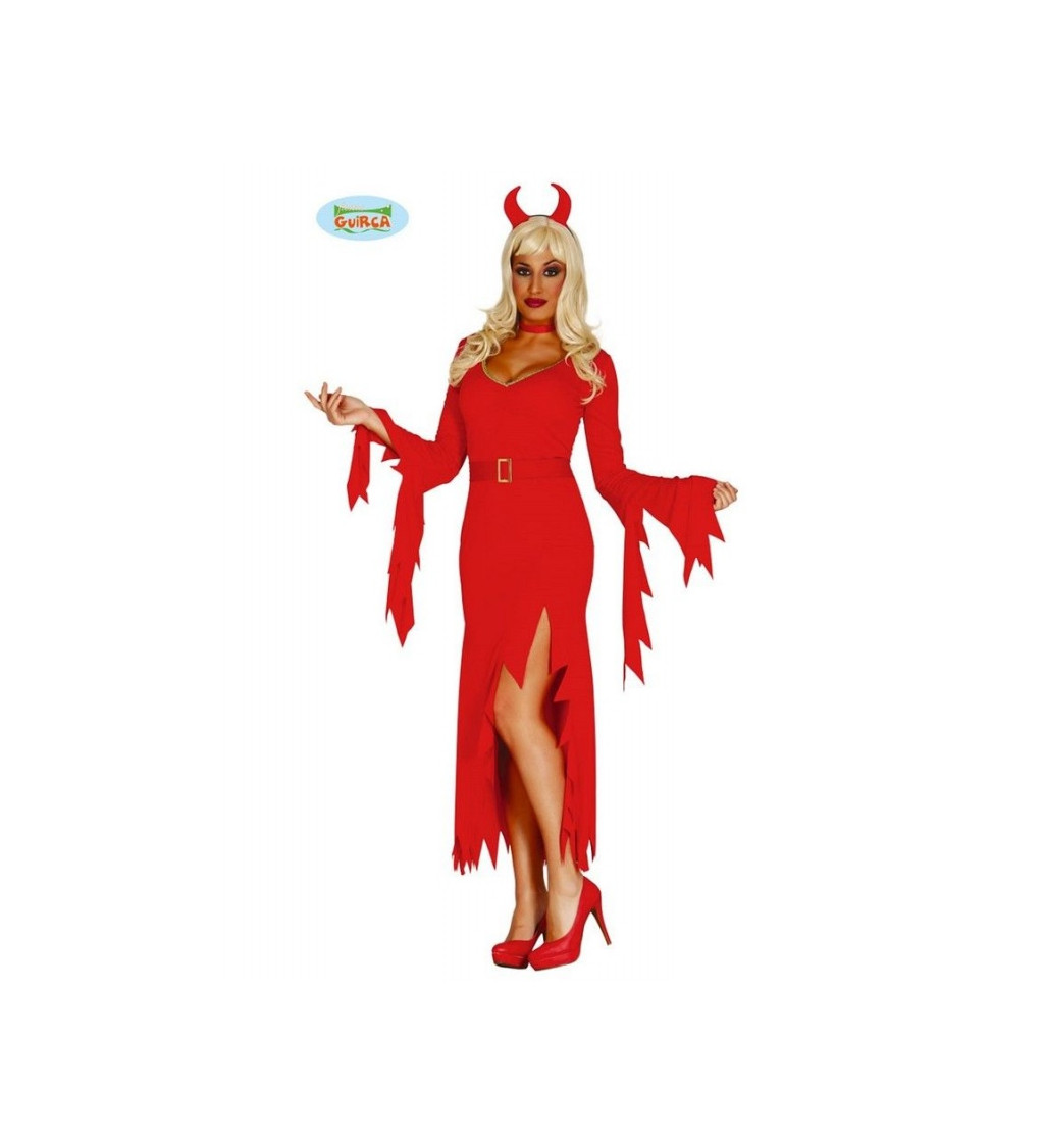 Kostým sexy ďáblice - červený
