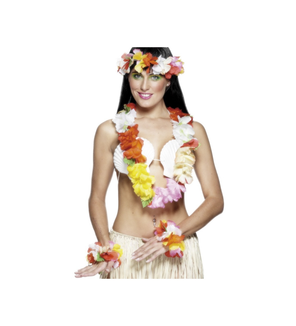 Havajská Lei sada - multicolor