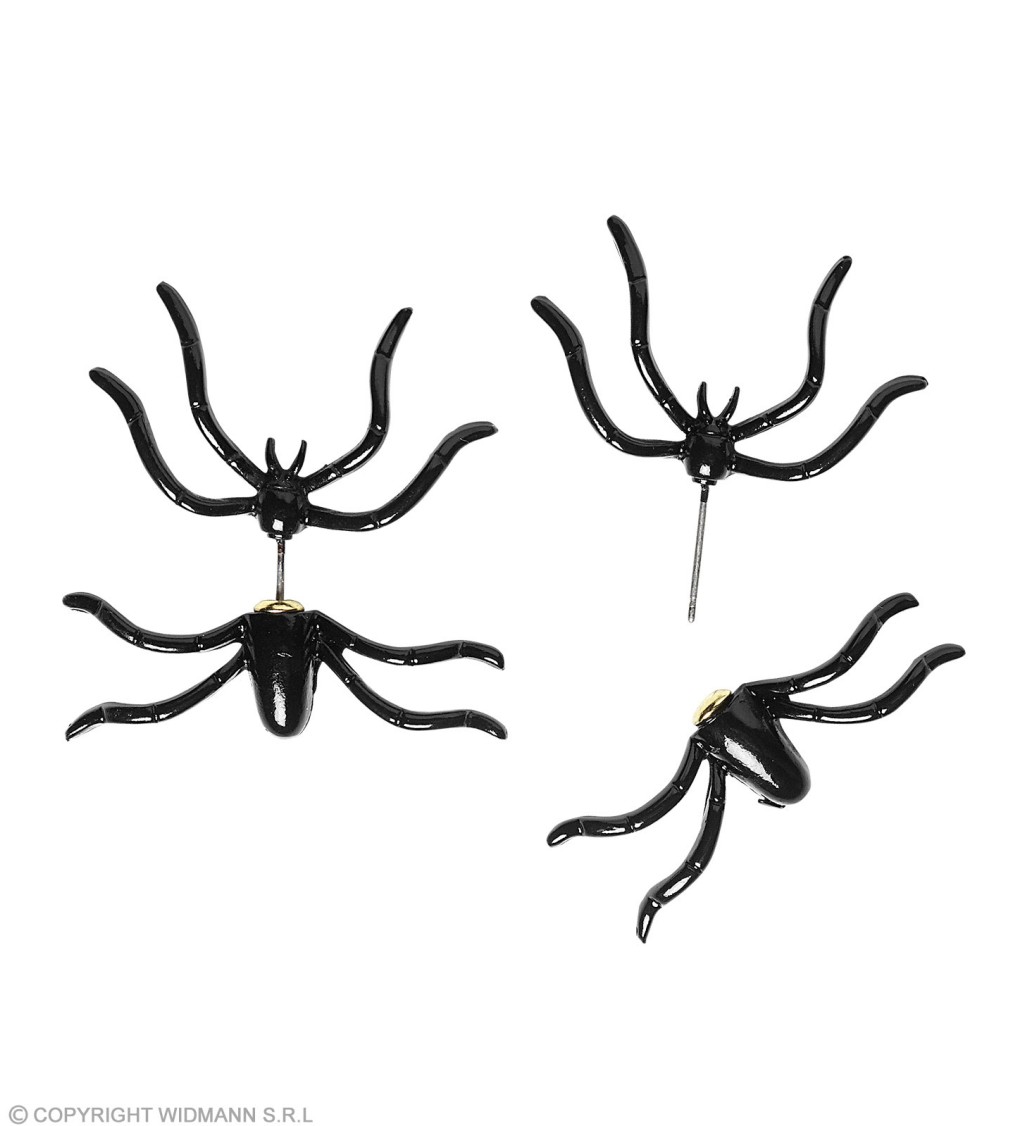 Náušnice - lesklí pavouci