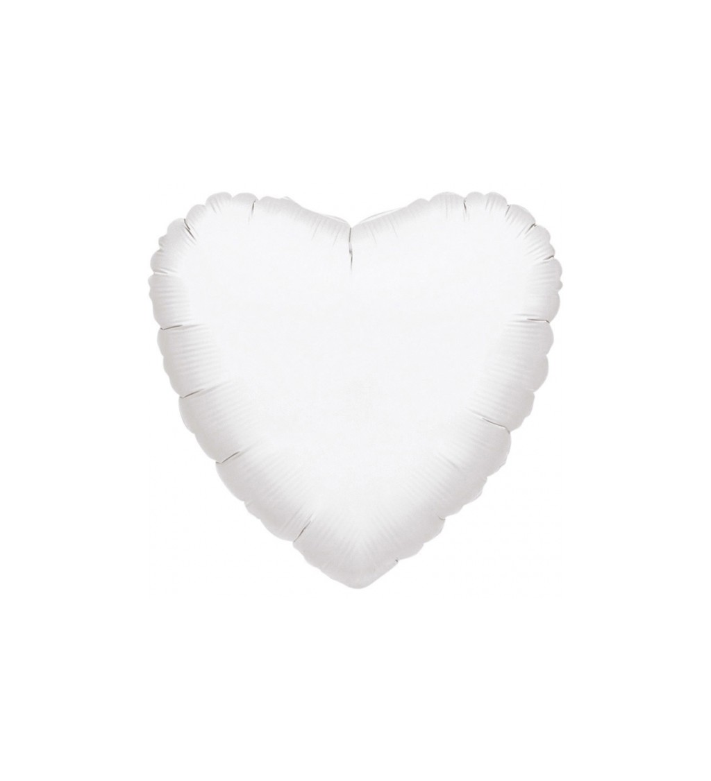 Bílý balónek - srdce