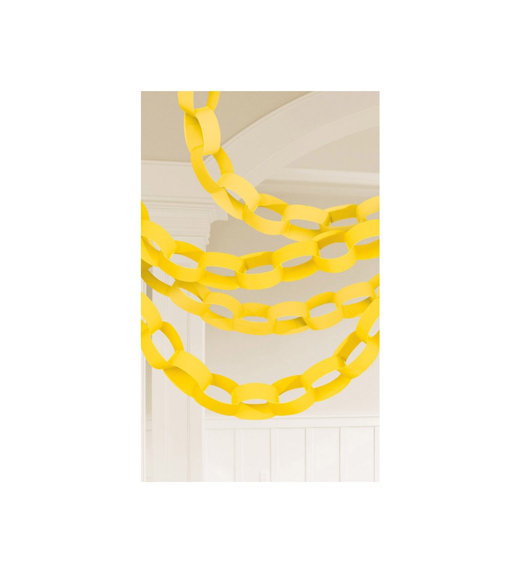Girlanda - žluté kroužky