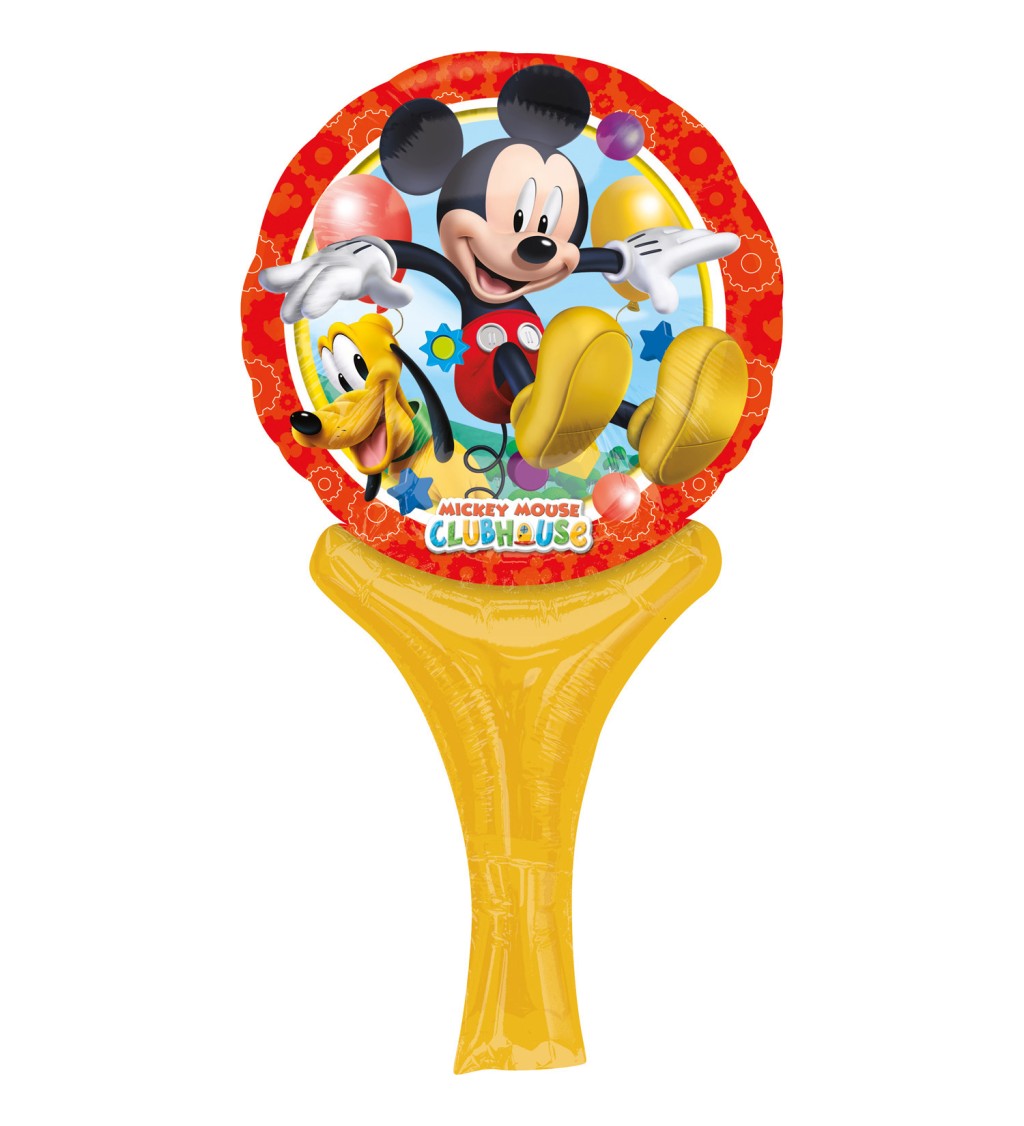 Mickey Mouse - Fóliový balónek ve tvaru lízátka