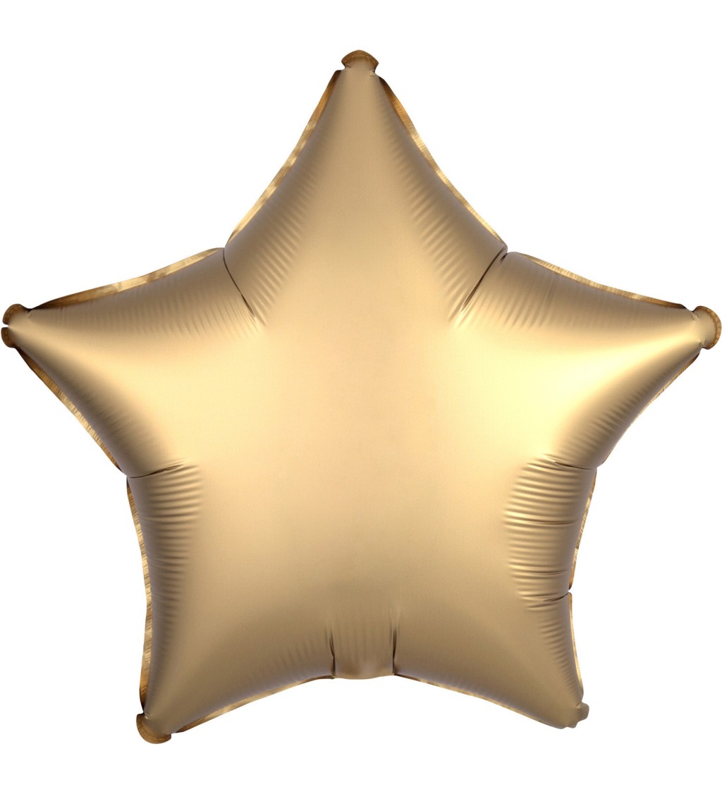 Fóliový balónek Hvězdička - zlatá