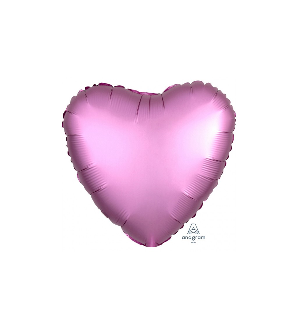 Fóliový balónek Srdce - růžová