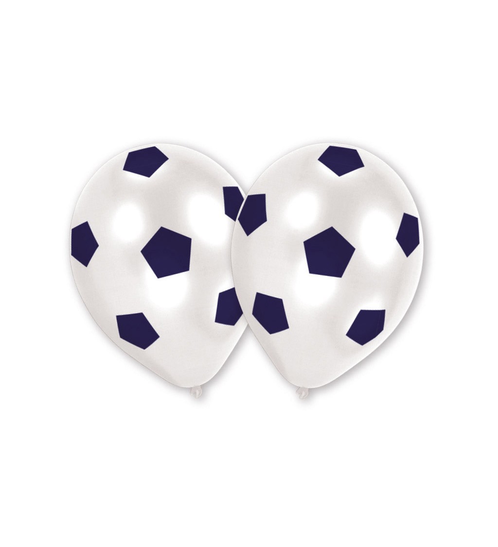 Latexové balónky fotbalový míč - 8ks