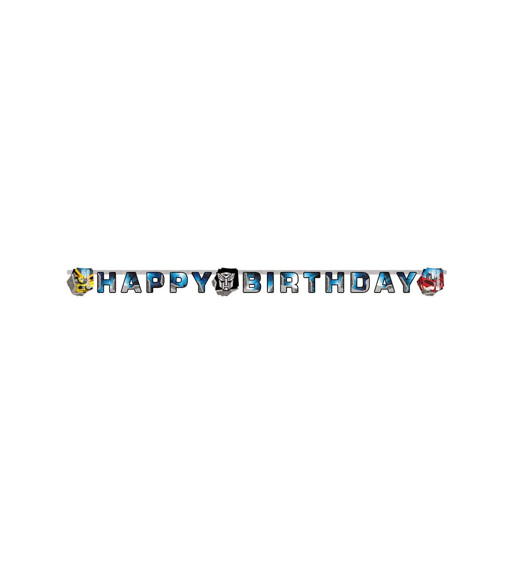 Transformers - Girlanda Happy Birthday