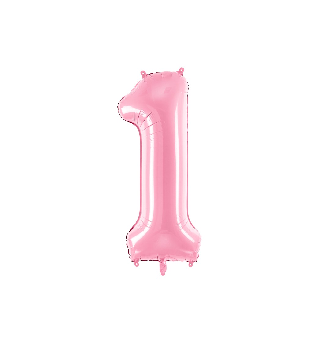 Fóliový balónek 1 růžový