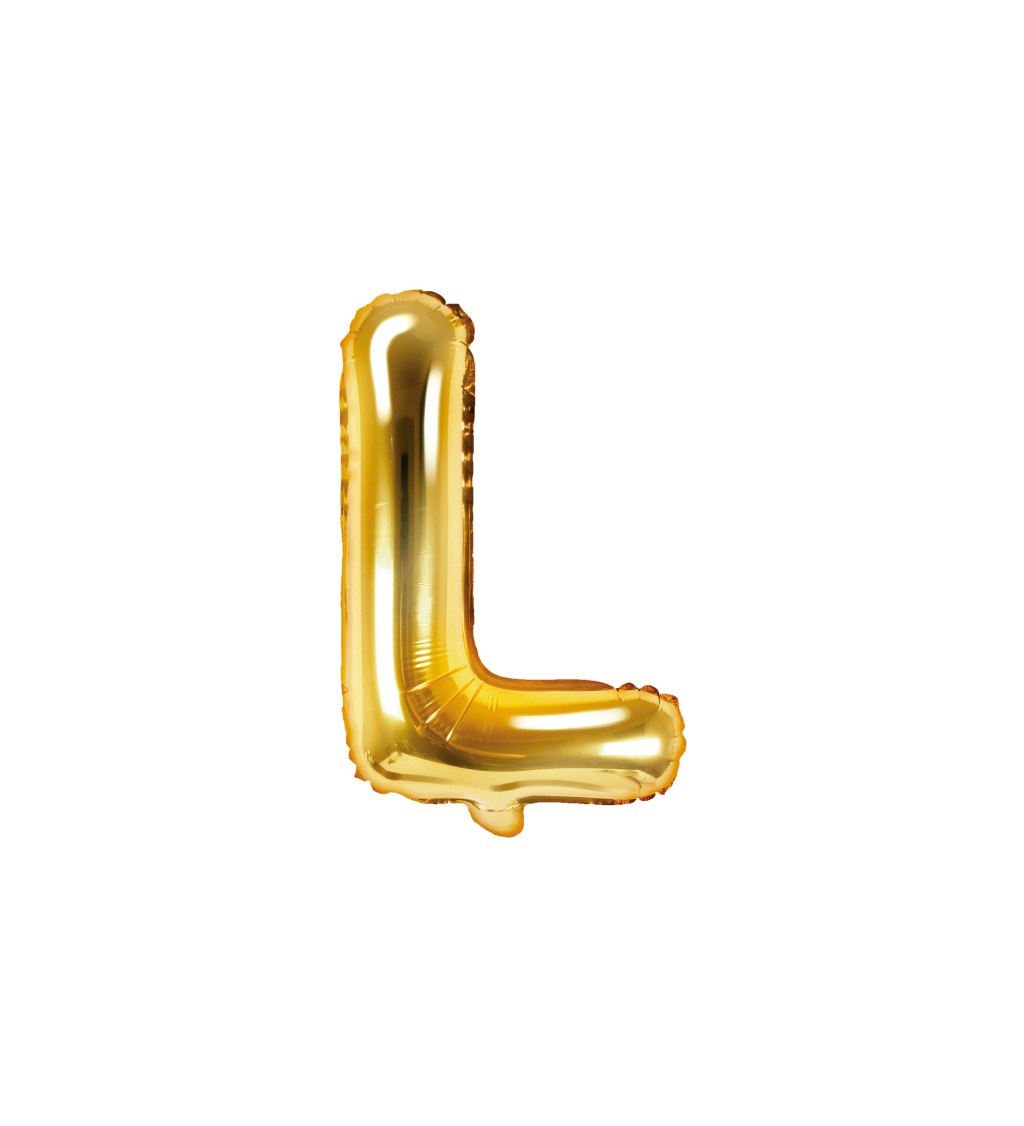 Zlatý mini balónek L