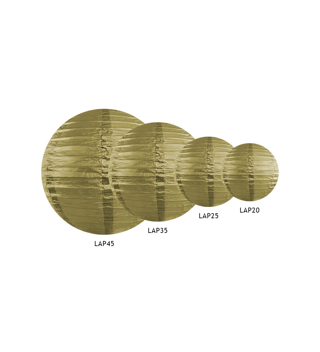 Lampión zlatý - 35 cm