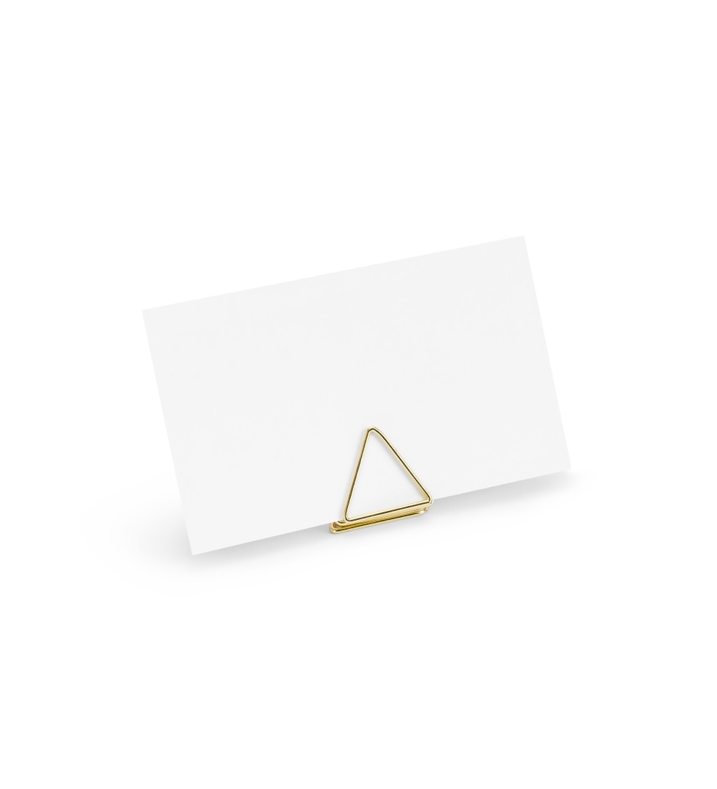 Držák na jmenovku - zlatý trojúhelník