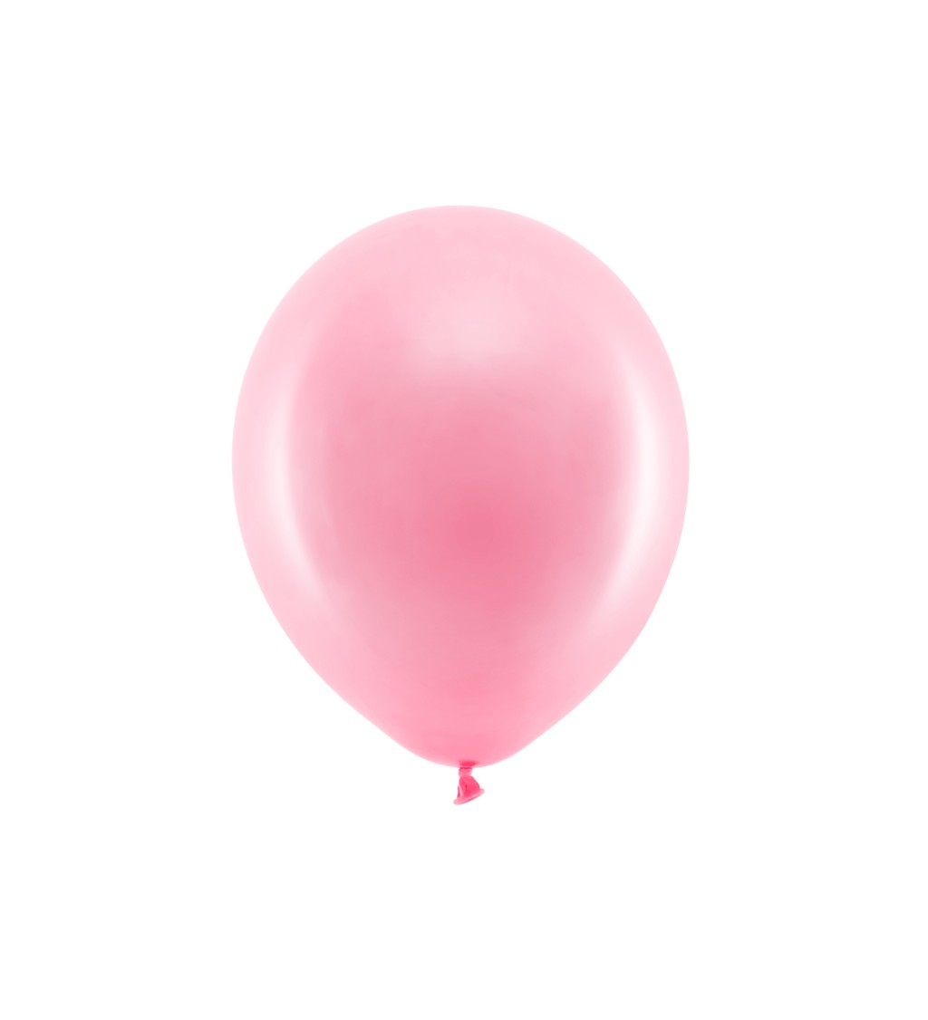 Duhové balónky - 30 cm - metalické růžové