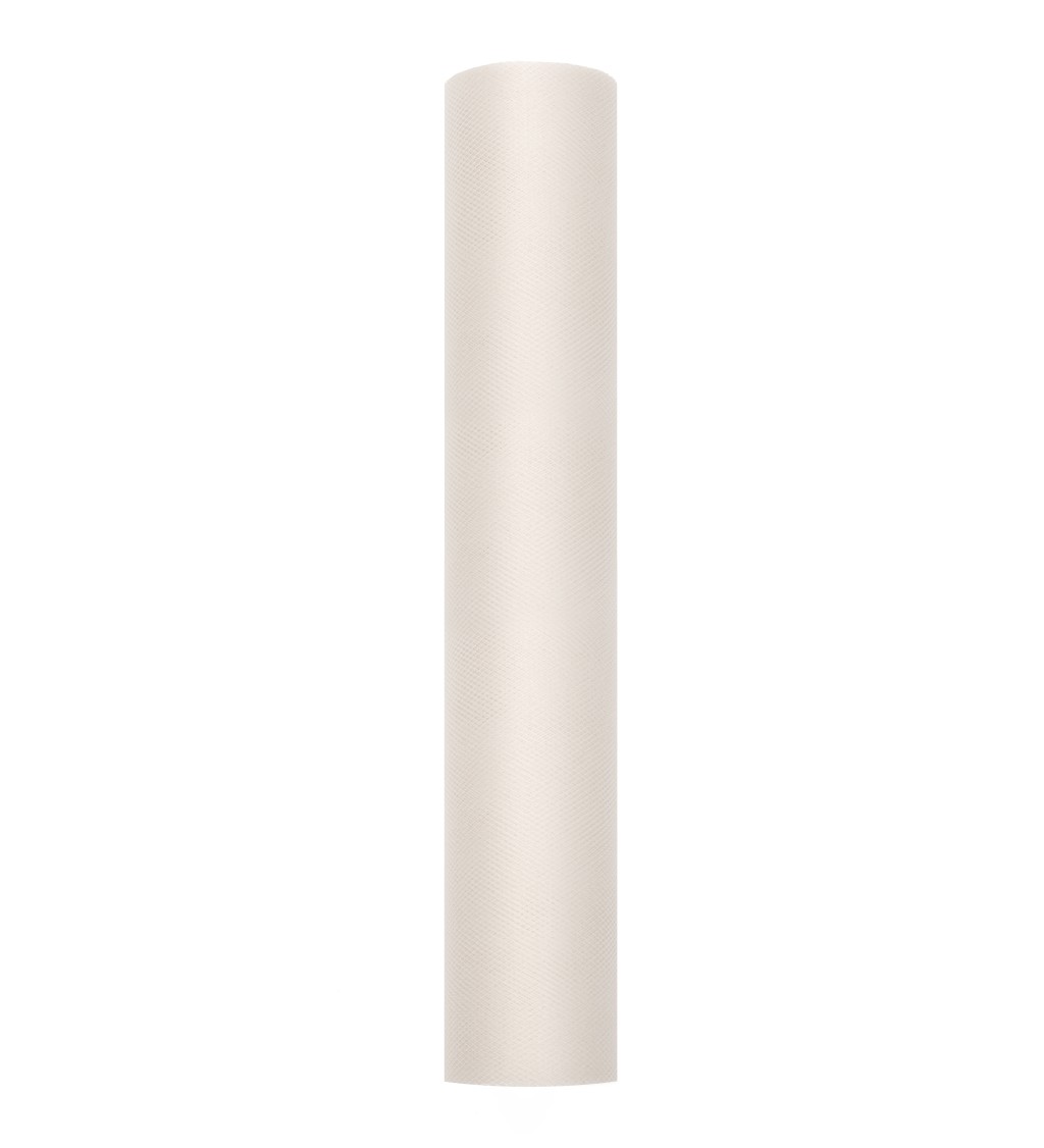 Jednobarevný krémový tyl - 0,3 m