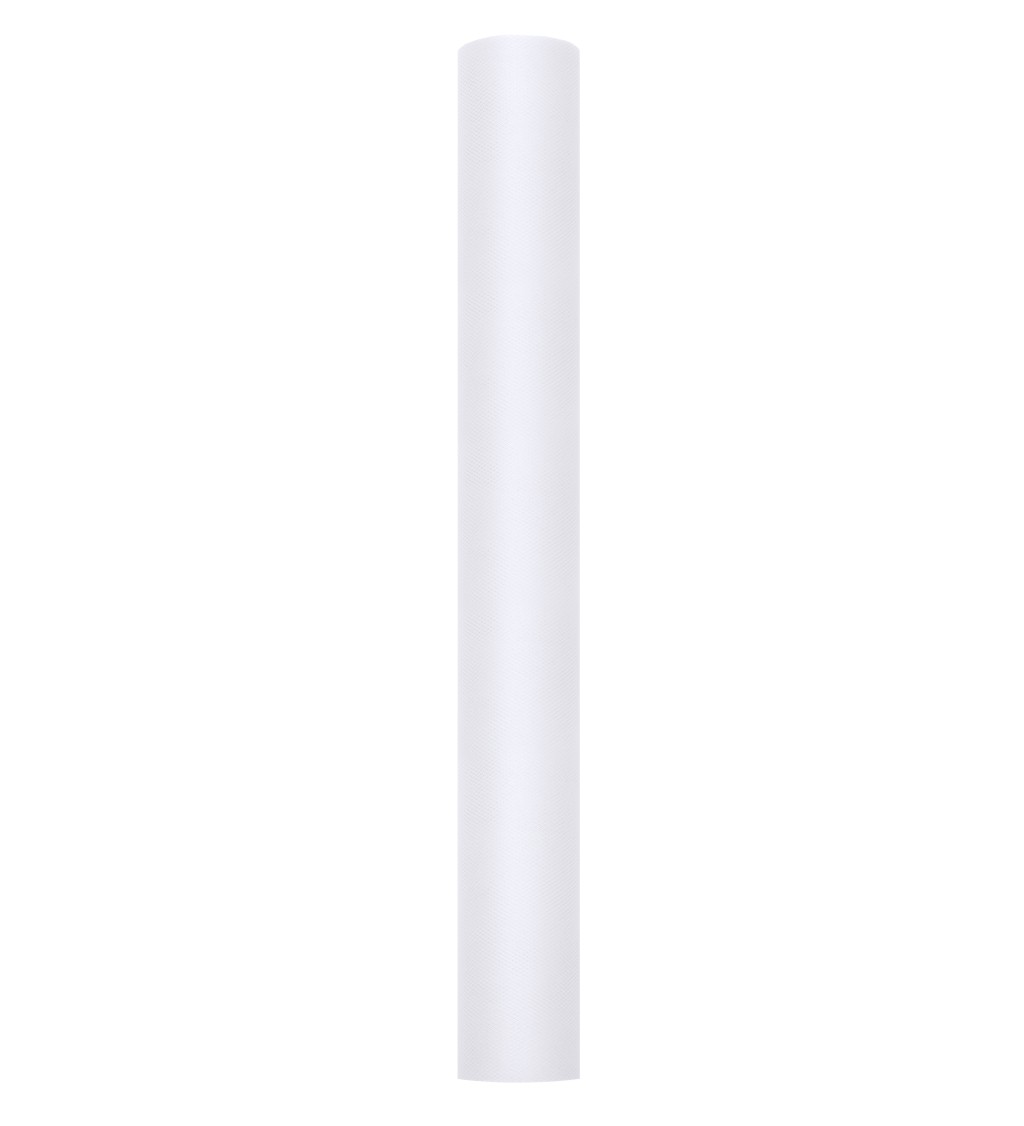 Jednobarevný bílý tyl - 0,5 m