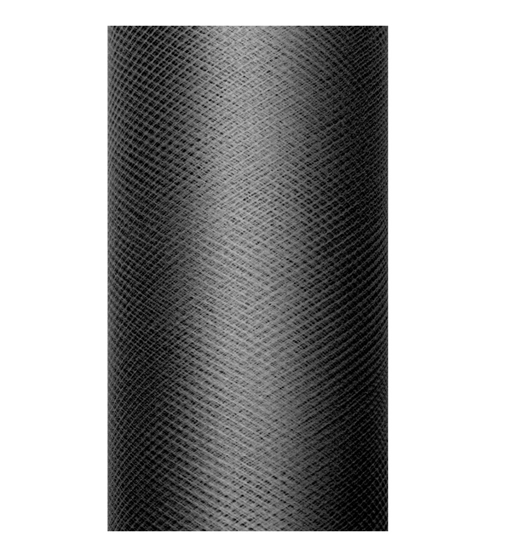 Jednobarevný černý tyl - 0,5 m