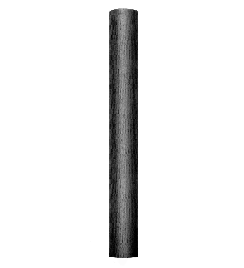 Jednobarevný černý tyl - 0,5 m