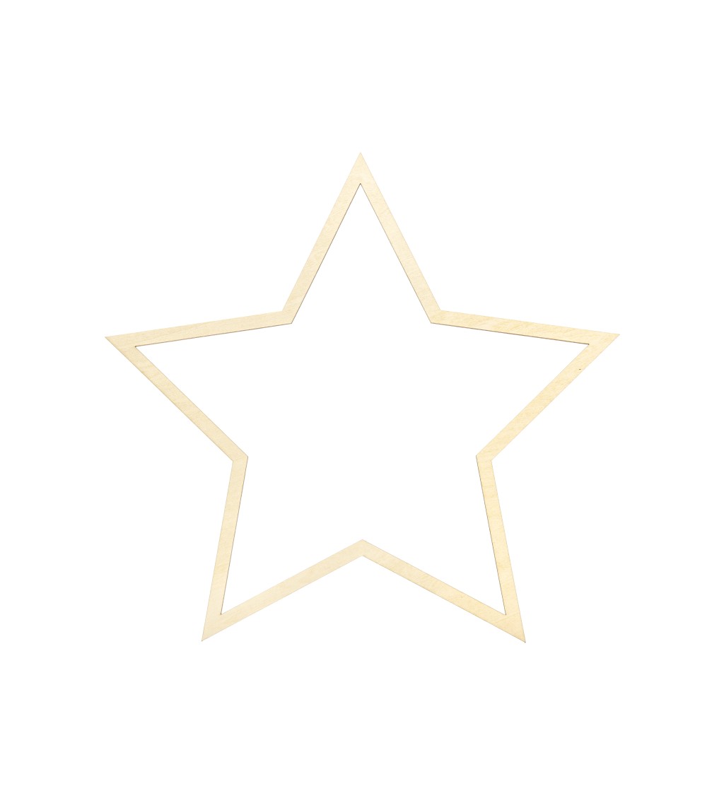 Závěsná dekorace Hvězdy dřevěné