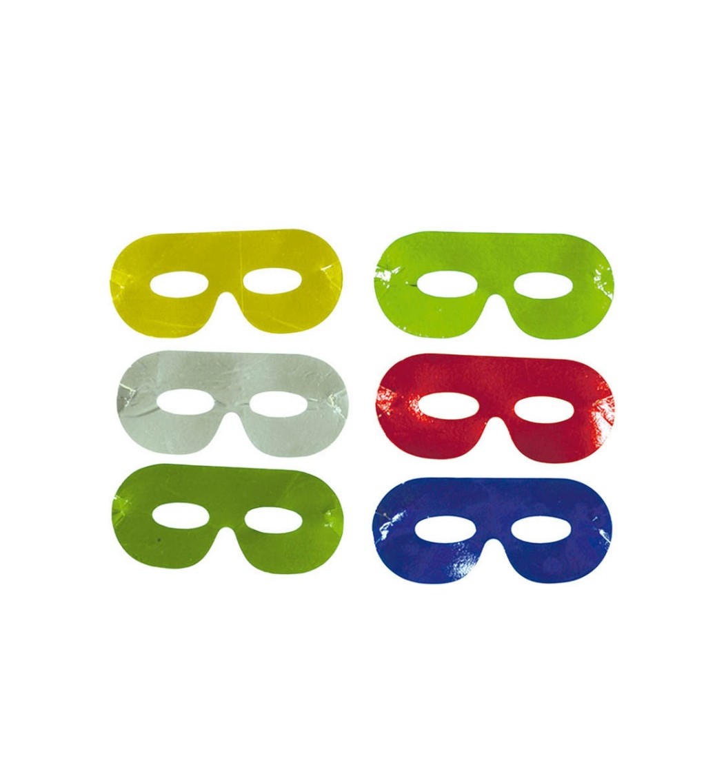 Barevné škrabošky - metalické