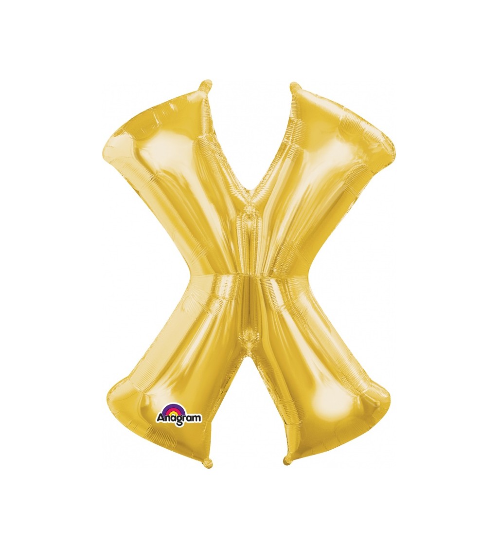 Zlatý mini balónek X