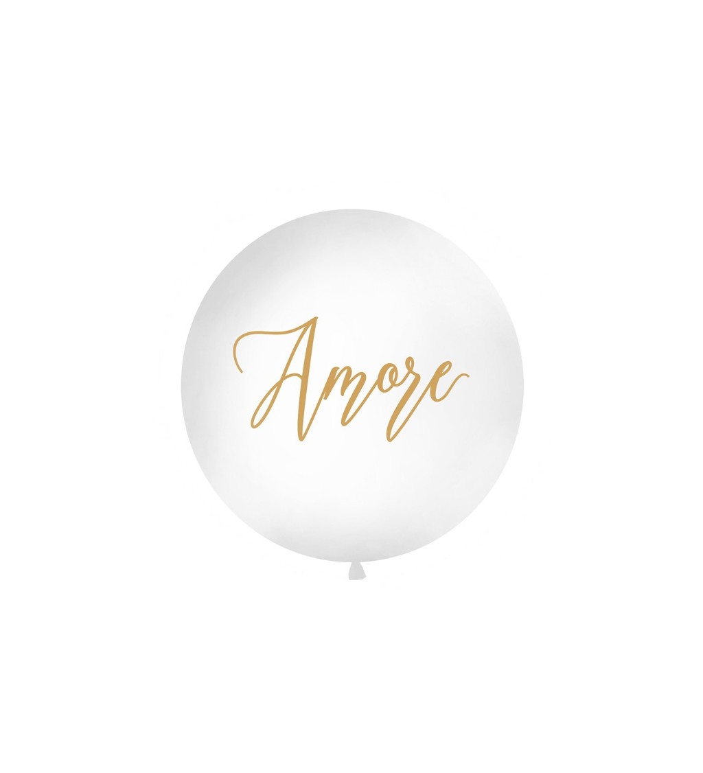 Obří balónek s nápisem Amore