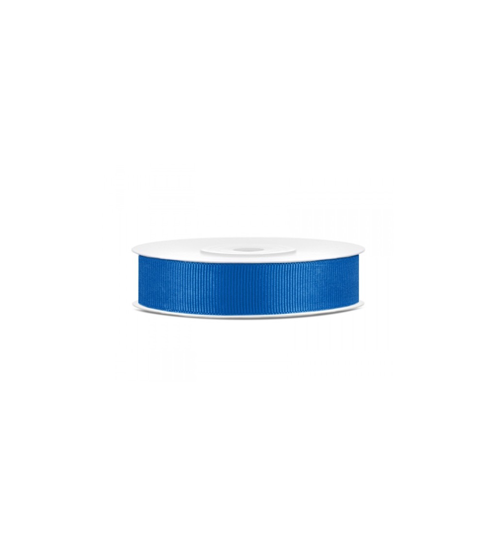 Grogrénová stuha - modrá (15 mm)