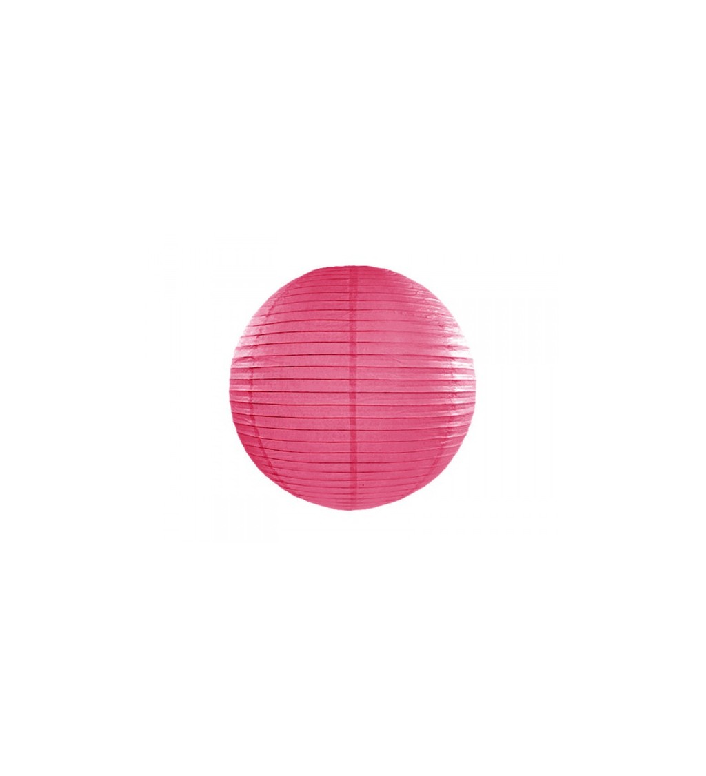 Růžový lampión - 20 cm
