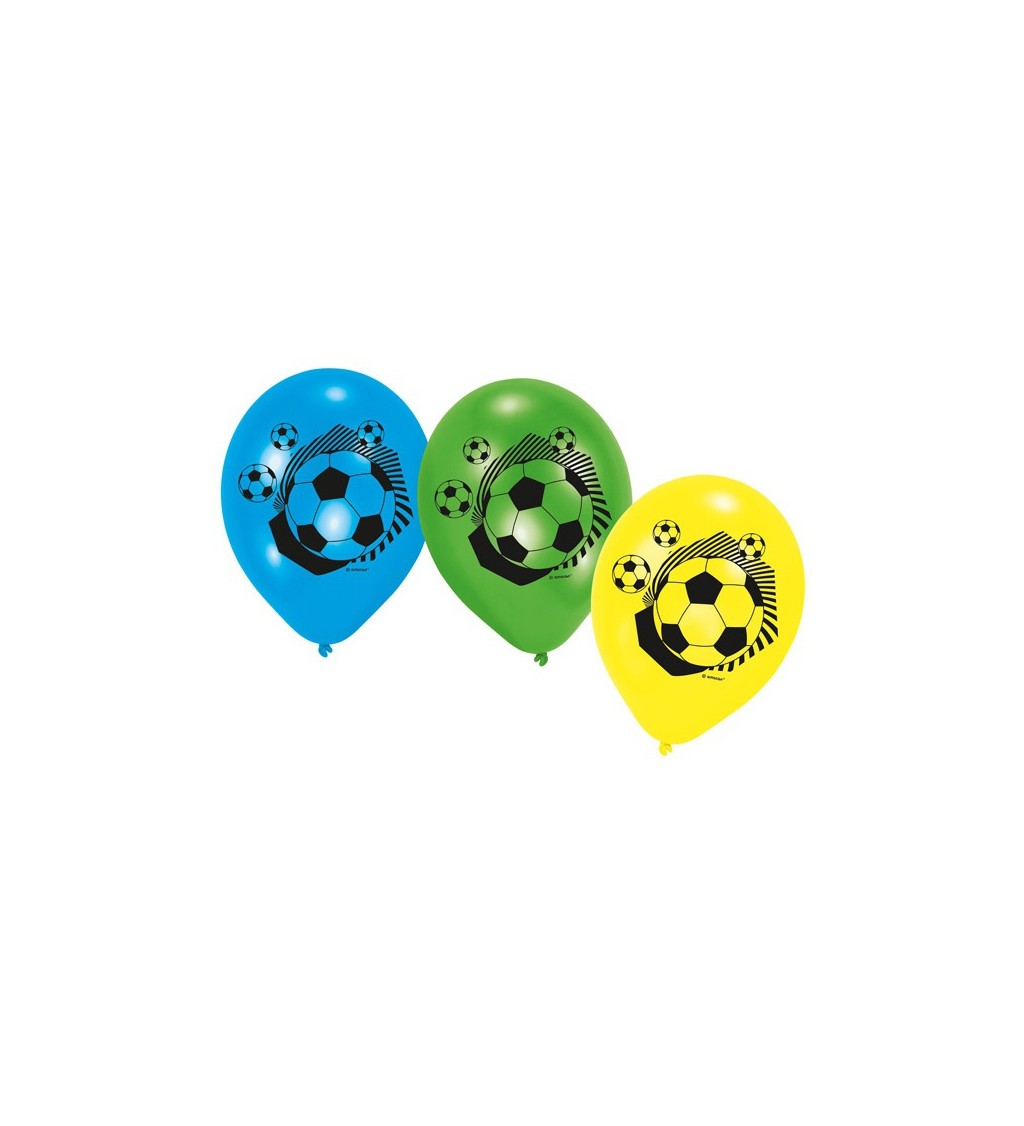 Latexové fotbalové balónky - 6ks