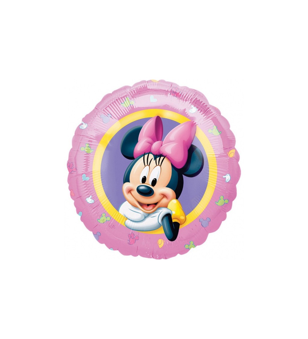 Minnie Mouse - Fóliový balónek Pink