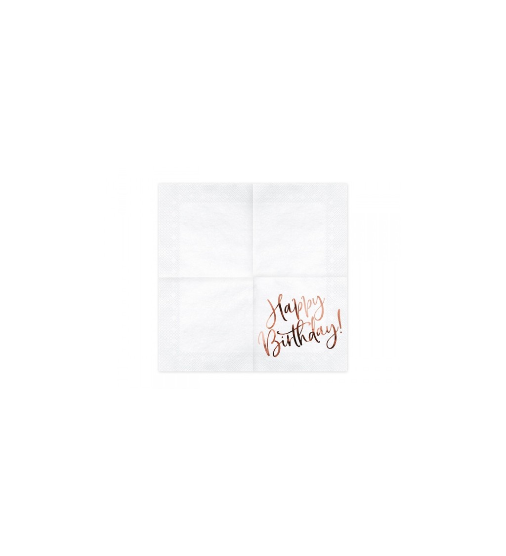 Ubrousky - Happy Birthday Rose Gold