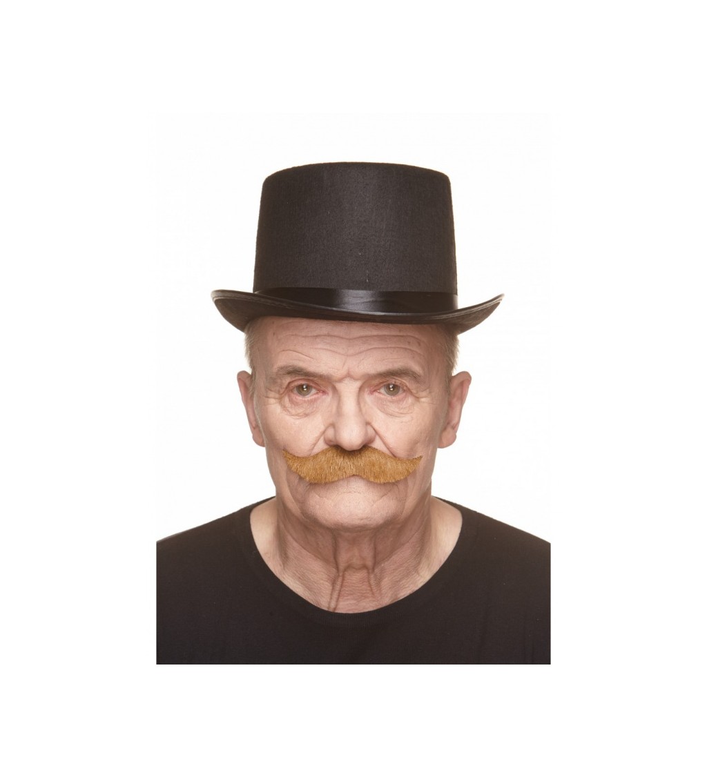 Nalepovací knír - rezavý