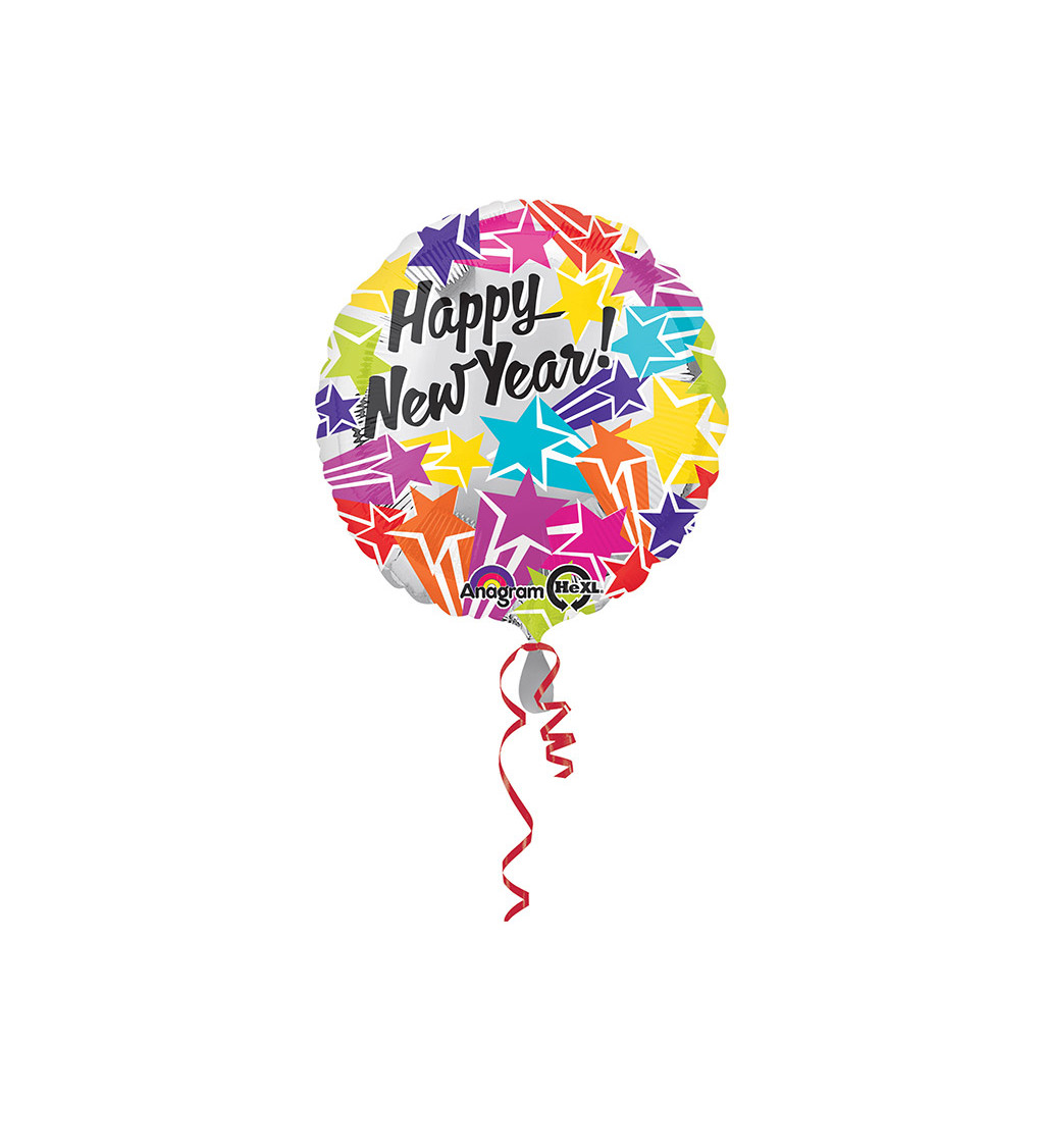 Barevný balónek - Happy New Year