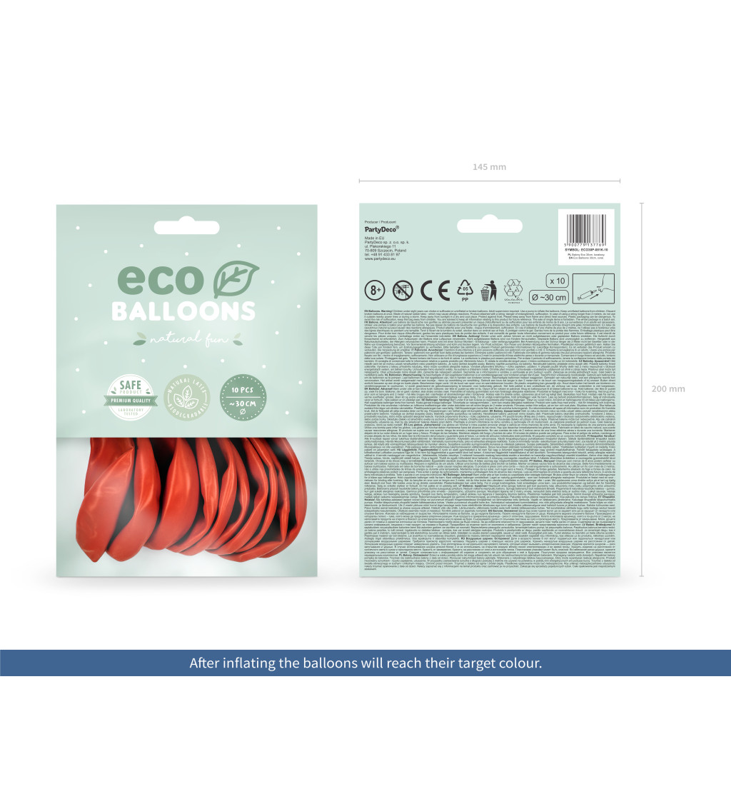 ECO balónky korálové (pastel)
