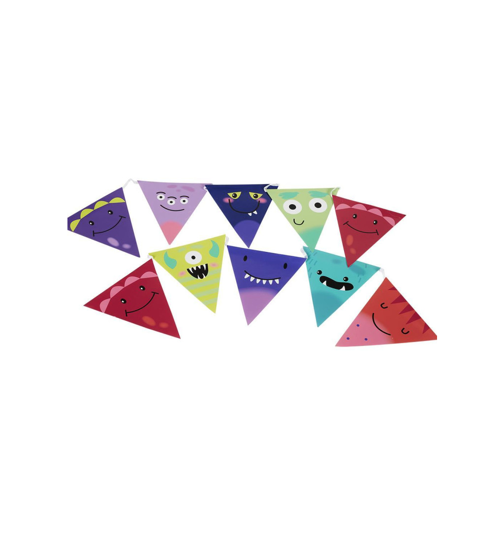 Vlaječková girlanda – Monsters