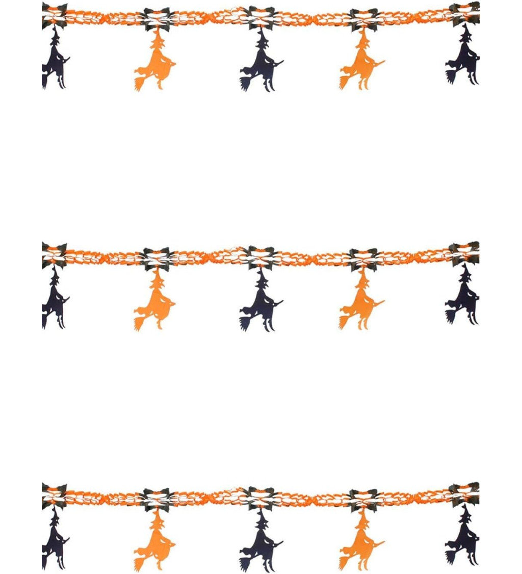 Girlanda – čarodějnice pro kouzelnou výzdobu